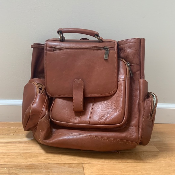 Claire Chase 100% Top- - Grain Leather Backpack - Picture 1 of 6